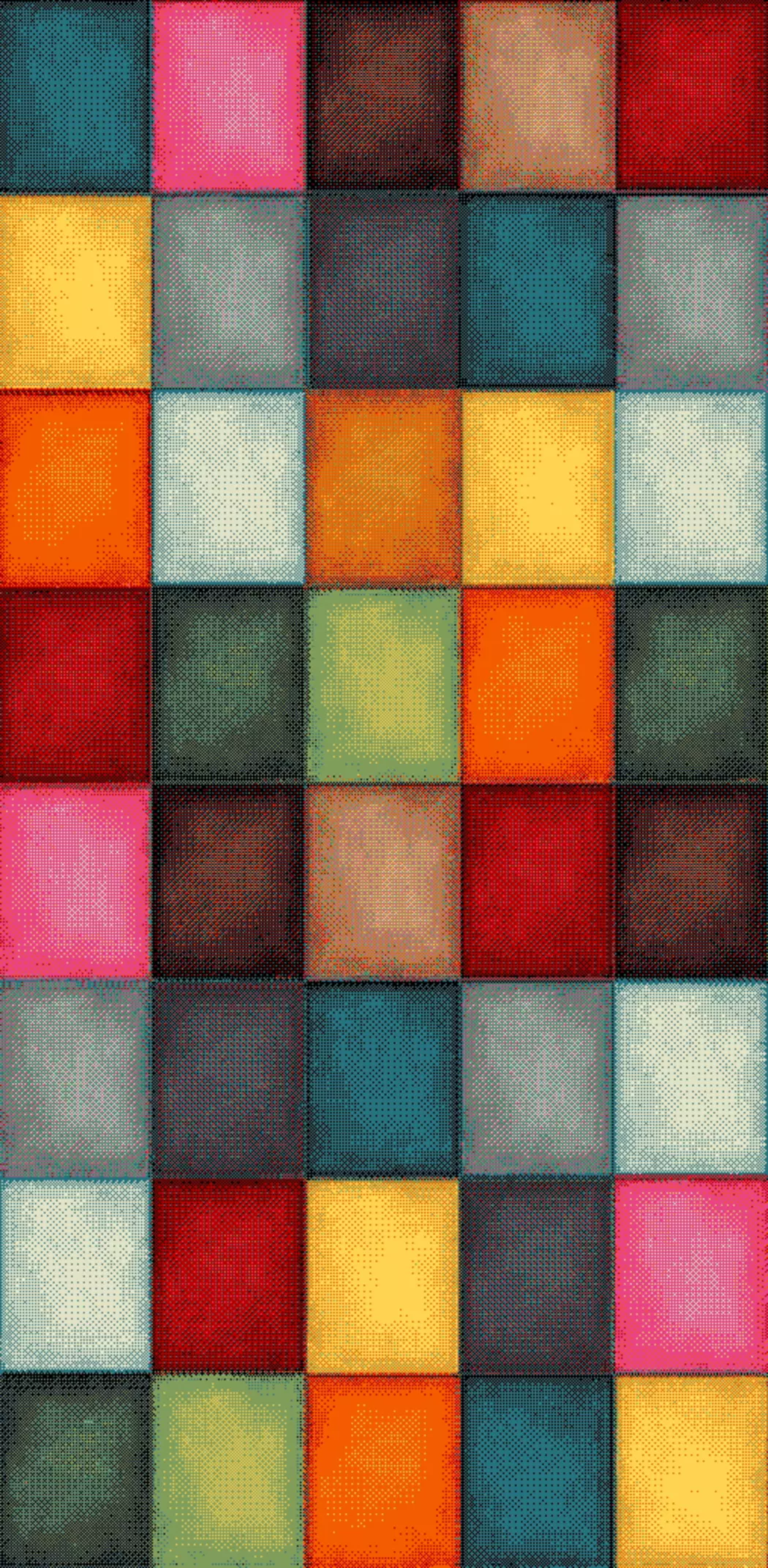 Webteppich Karo Art