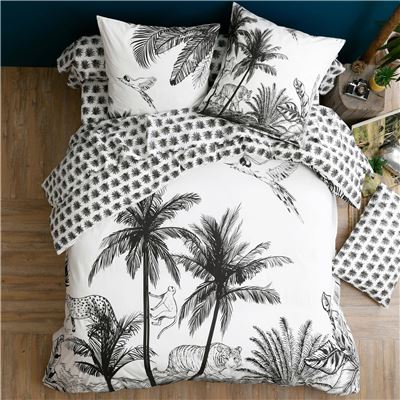 Linge de lit motif jungle - BECQUET CRÉATION