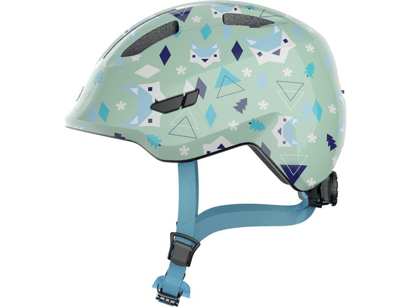 Abus Helm Smiley 3.0 Green Nordic Shiny, S Fahrradhelm für Kinder