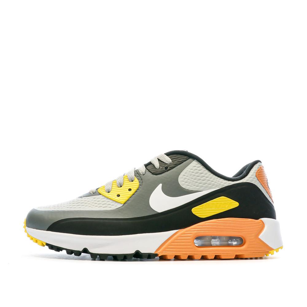 Nike Baskets Grises/Orange Homme Nike Air Max 90 G