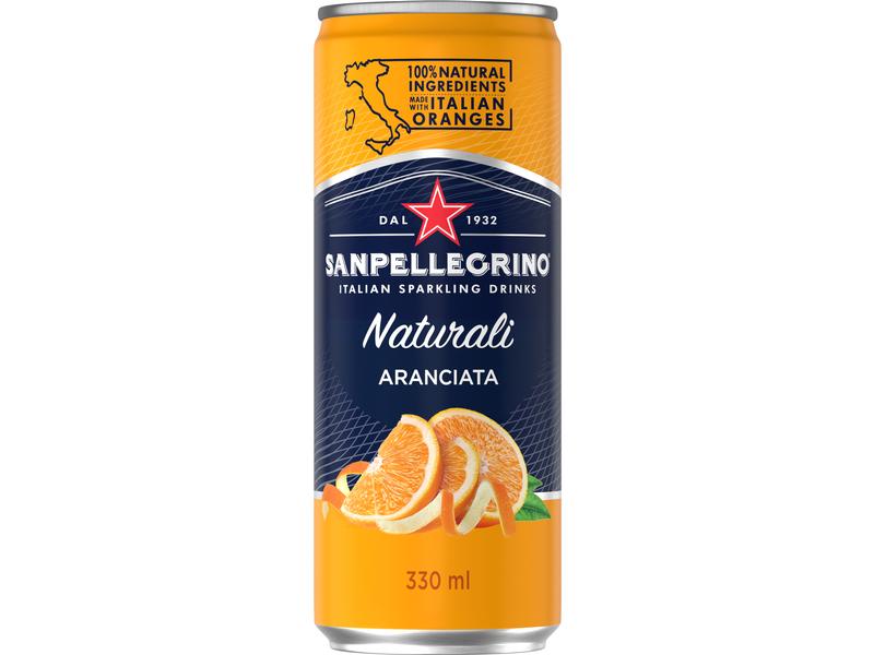 San Pellegrino Soft-Drinks Limonade Aranciata 6 x 0.33 l Erfrischendes Getränk mit Kohlensäure