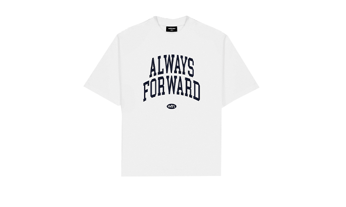 Always Forward College T-Shirt White - 48h Delivery