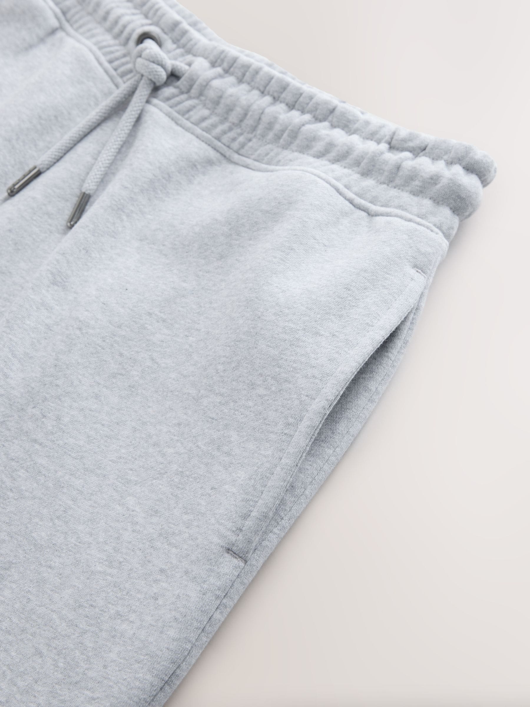 Grijs gemêleerd - Slim Fit - Katoenrijke Jersey Joggingbroeken