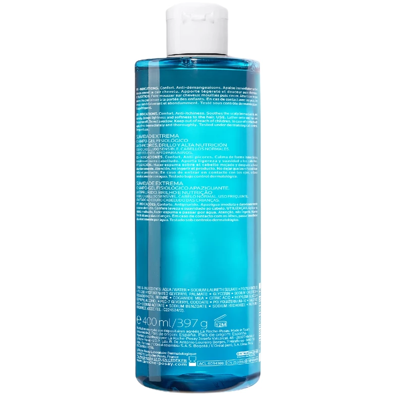 La Roche-Posay Kerium Extra Gentle Gel Shampoo 400 ml
