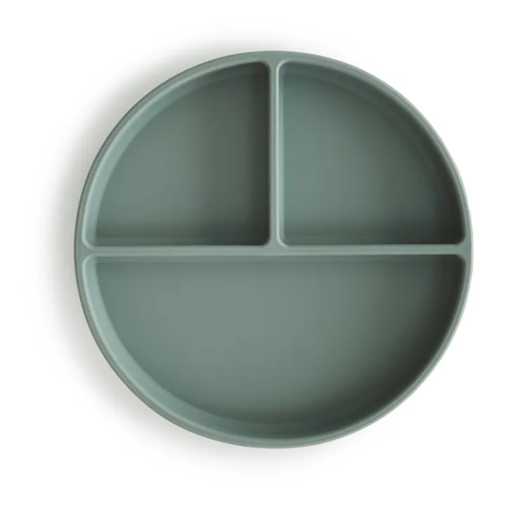 Mushie Assiette en silicone | Sauge