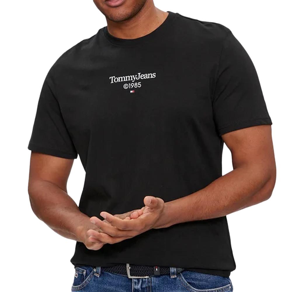 Tommy Hilfiger T-shirt Noir Homme Tommy Hilfiger DM0DM18569