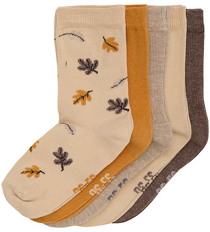Minymo Socken - 5er-Pack - Noos - Silberner Nerz