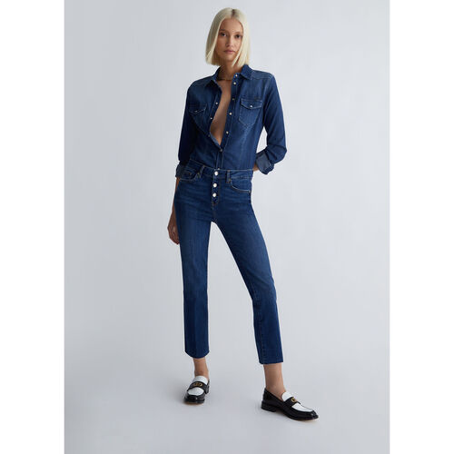 Liu Jo - Vaqueros bootcut tobilleros Azul