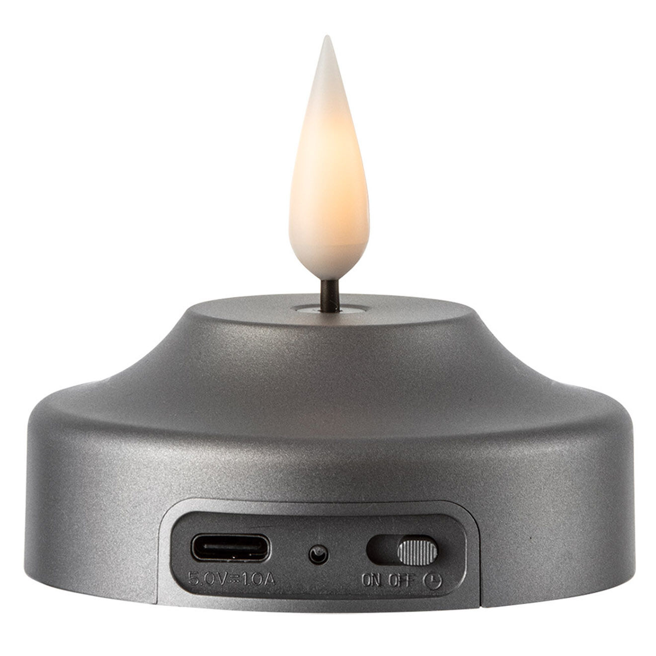 Kooduu Bougie Shine LED noire - D.7x6 cm