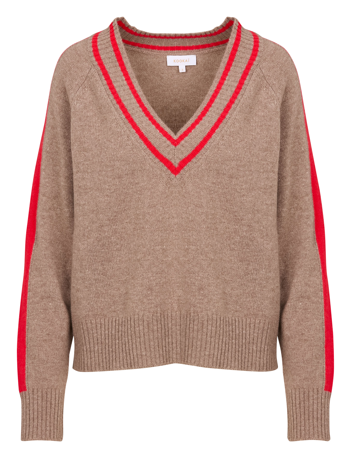 ASTRID - Pull droit en laine mélangée | Beige