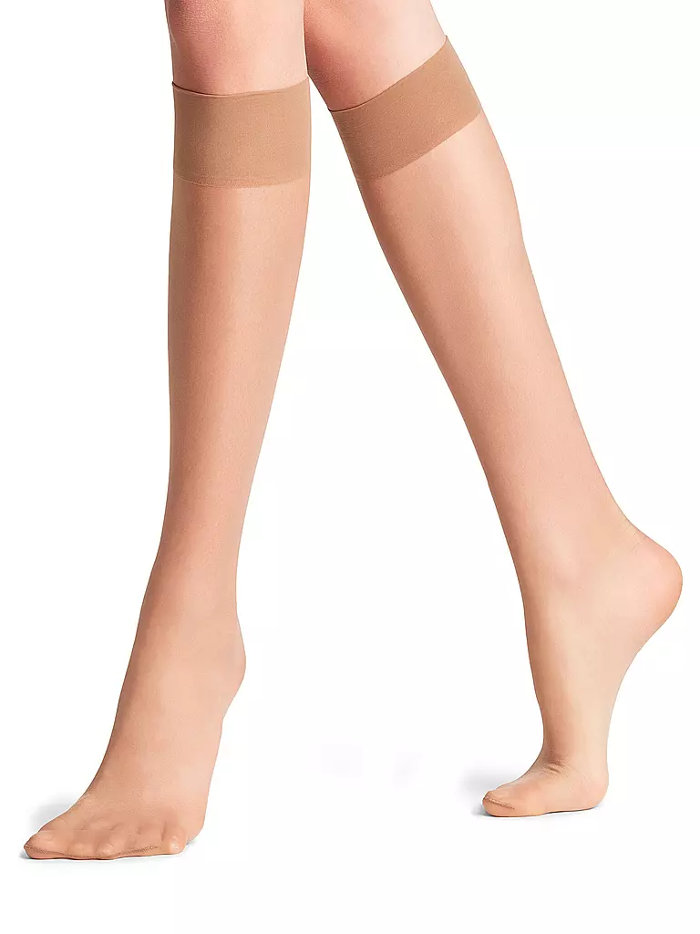 FALKE Kniestrümpfe Seidenglatt 15 DEN Powder beige