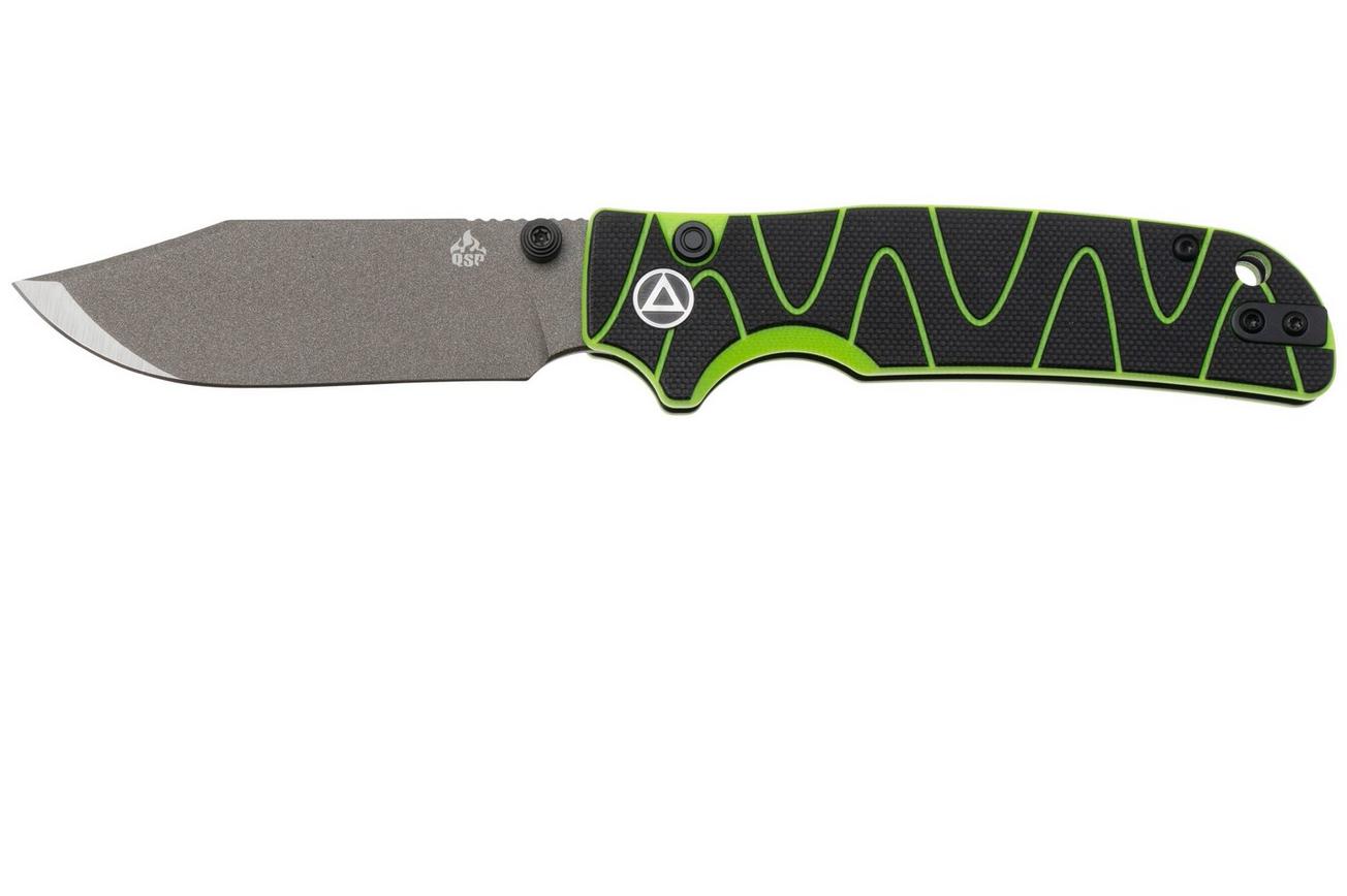 QSP Knife Kali QS159-C2 Ceramic Coated 14C28N Black Neon G10, zakmes, Keanu Alfaro design