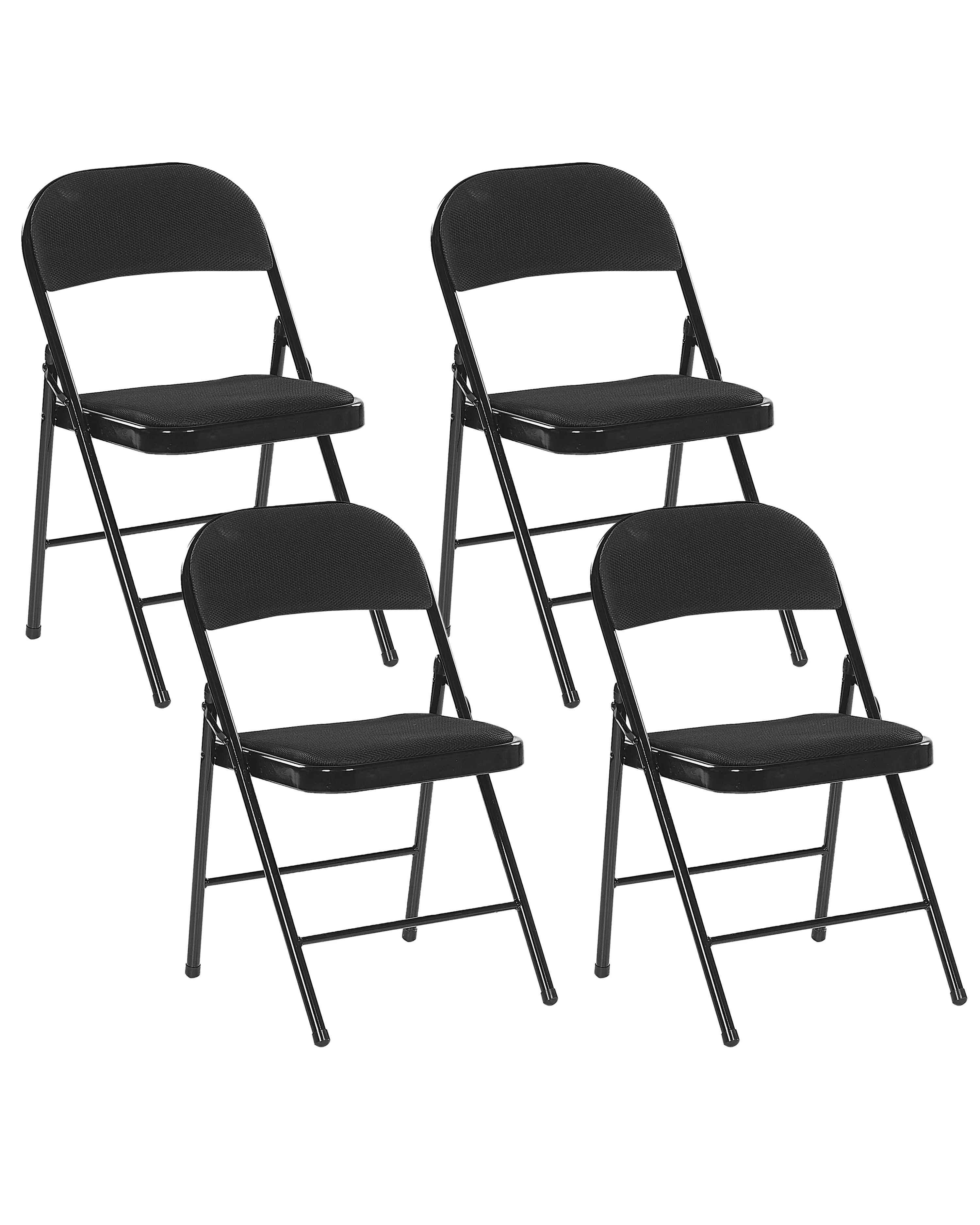 Set van 4 klapstoelen SPARKS Zwart