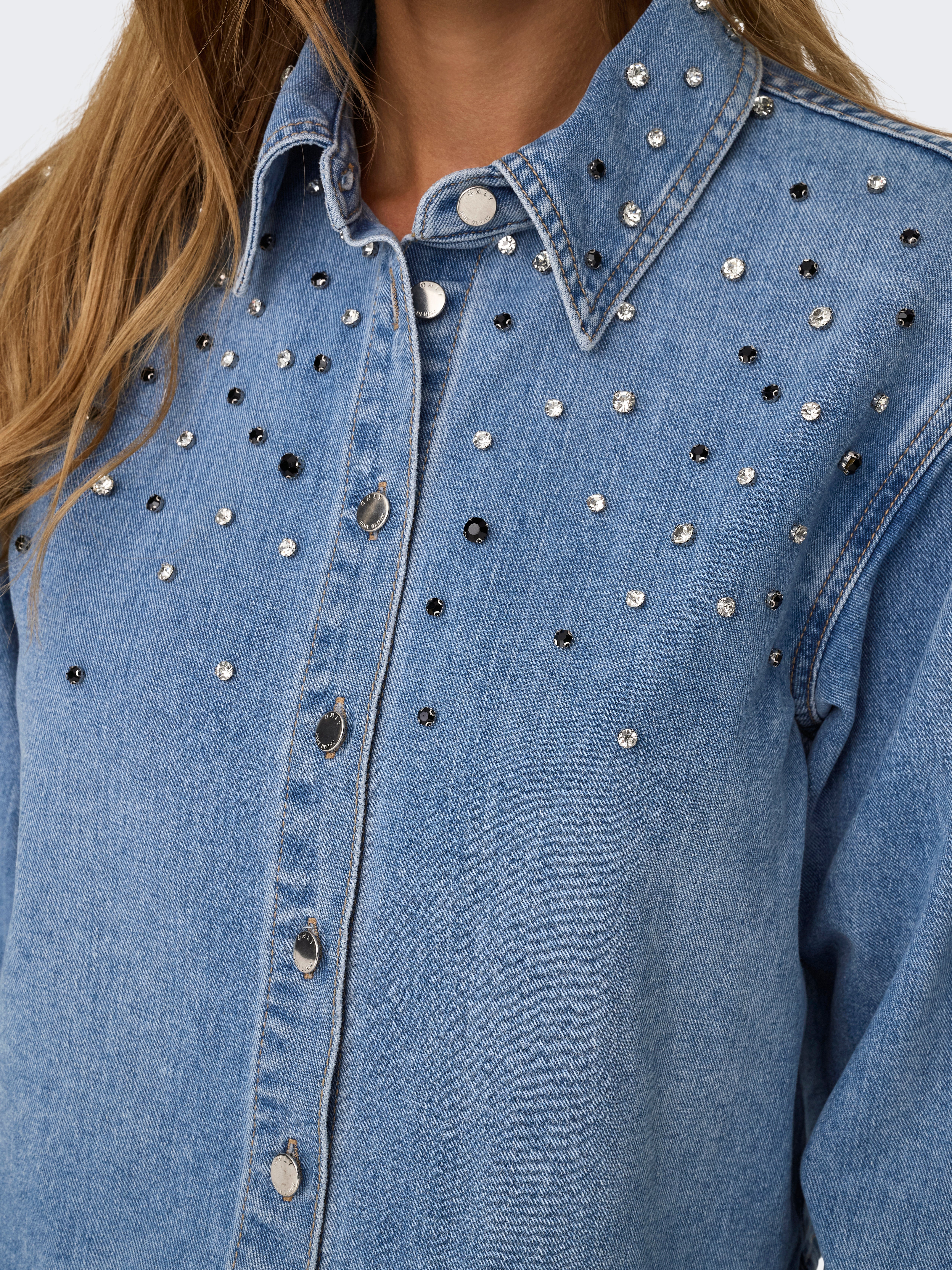 ONLMAGGIEMAY Hemd Light Blue Denim