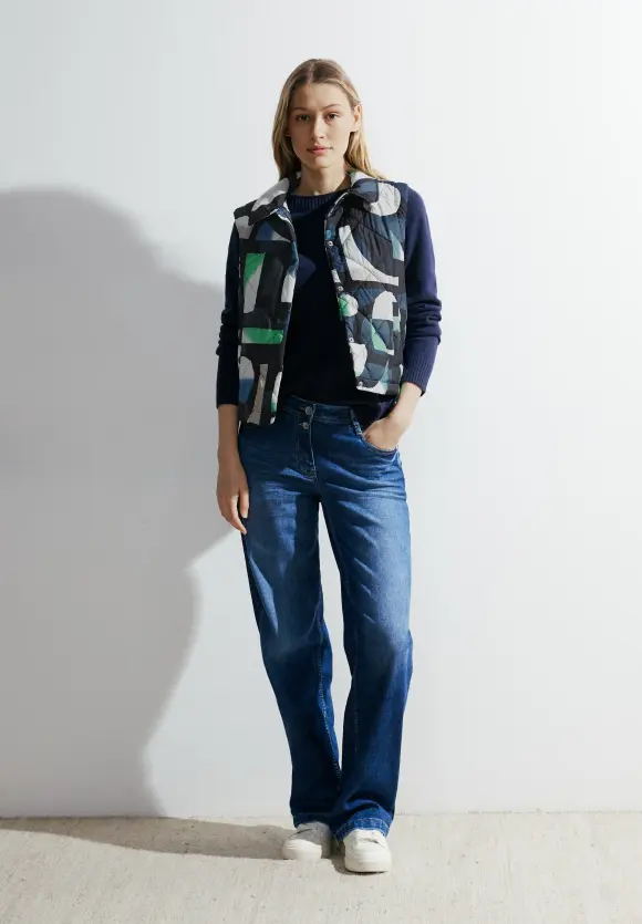 Weste mit Print - universal blue