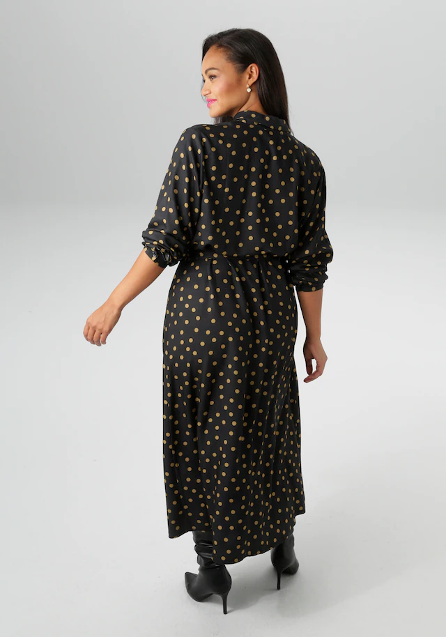 Aniston PLUS Blusenkleid aus weich fallender Viskose - NEUE KOLLEKTION