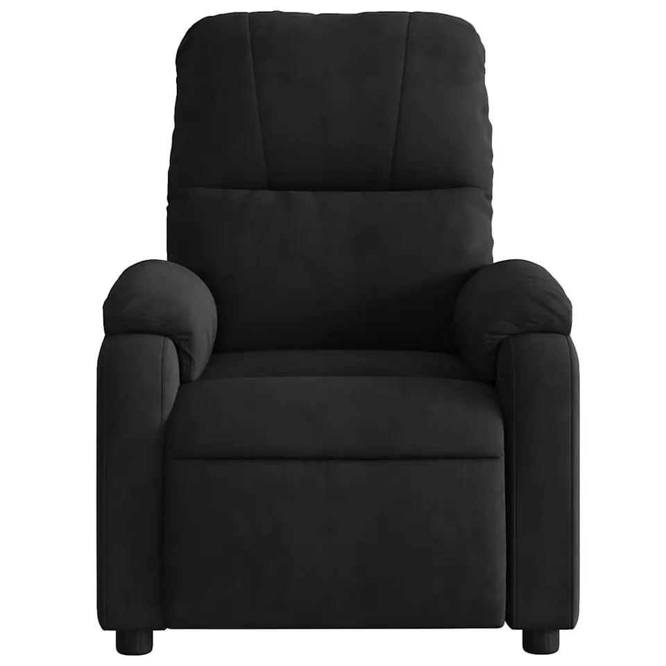 vidaXL - Massagestoel - Zwart - Microvezel