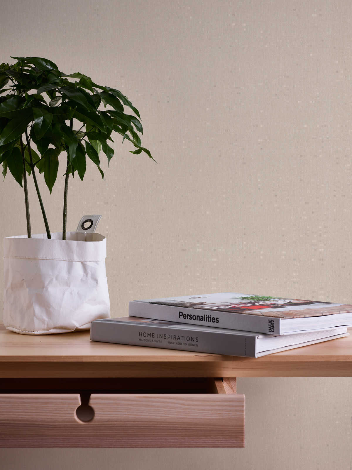 Vliestapete ELEGANCE 2 - beige - 10 Meter