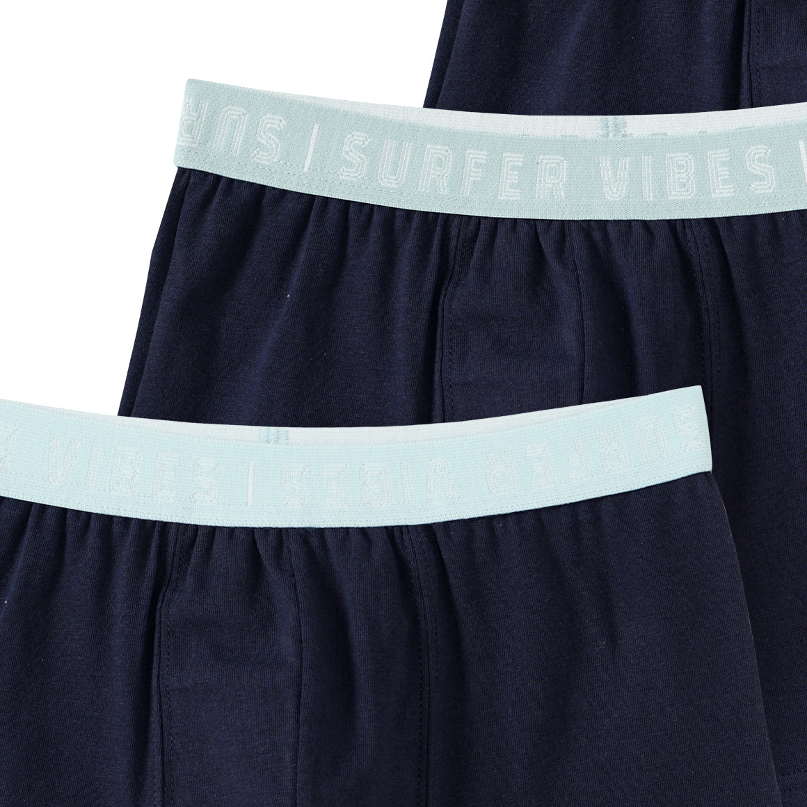 Yigga 3 Jungen Boxer mit Webbund dunkelblau