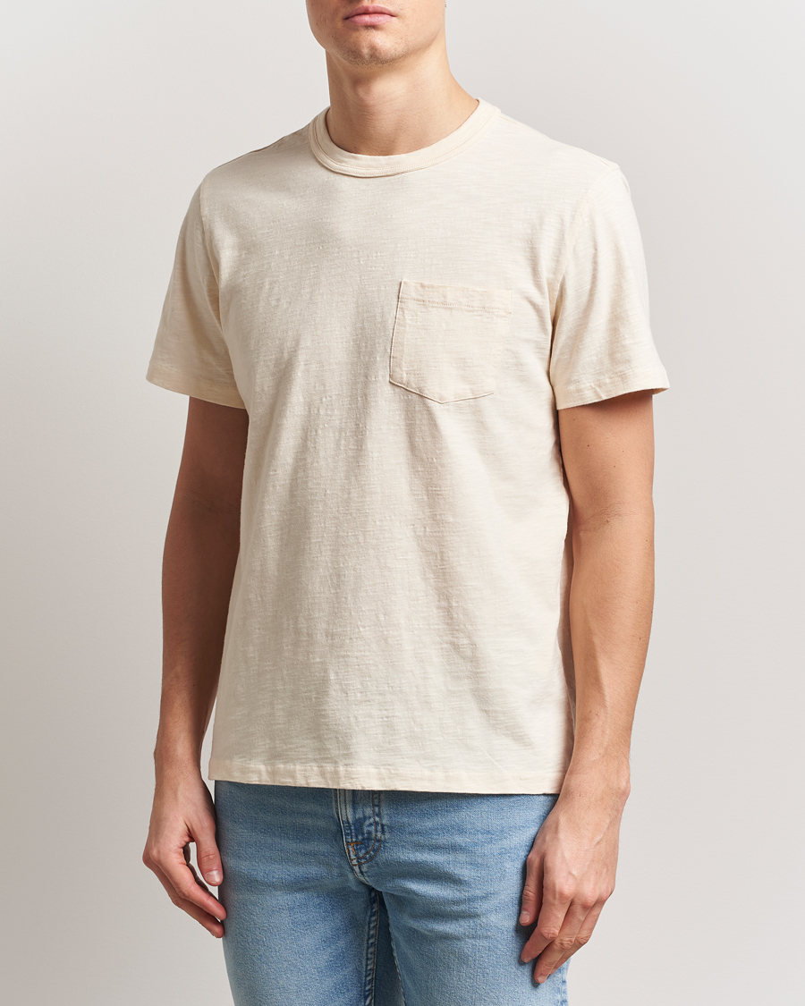 Nudie Jeans Roy Heavy Slub T-Shirt Ecru