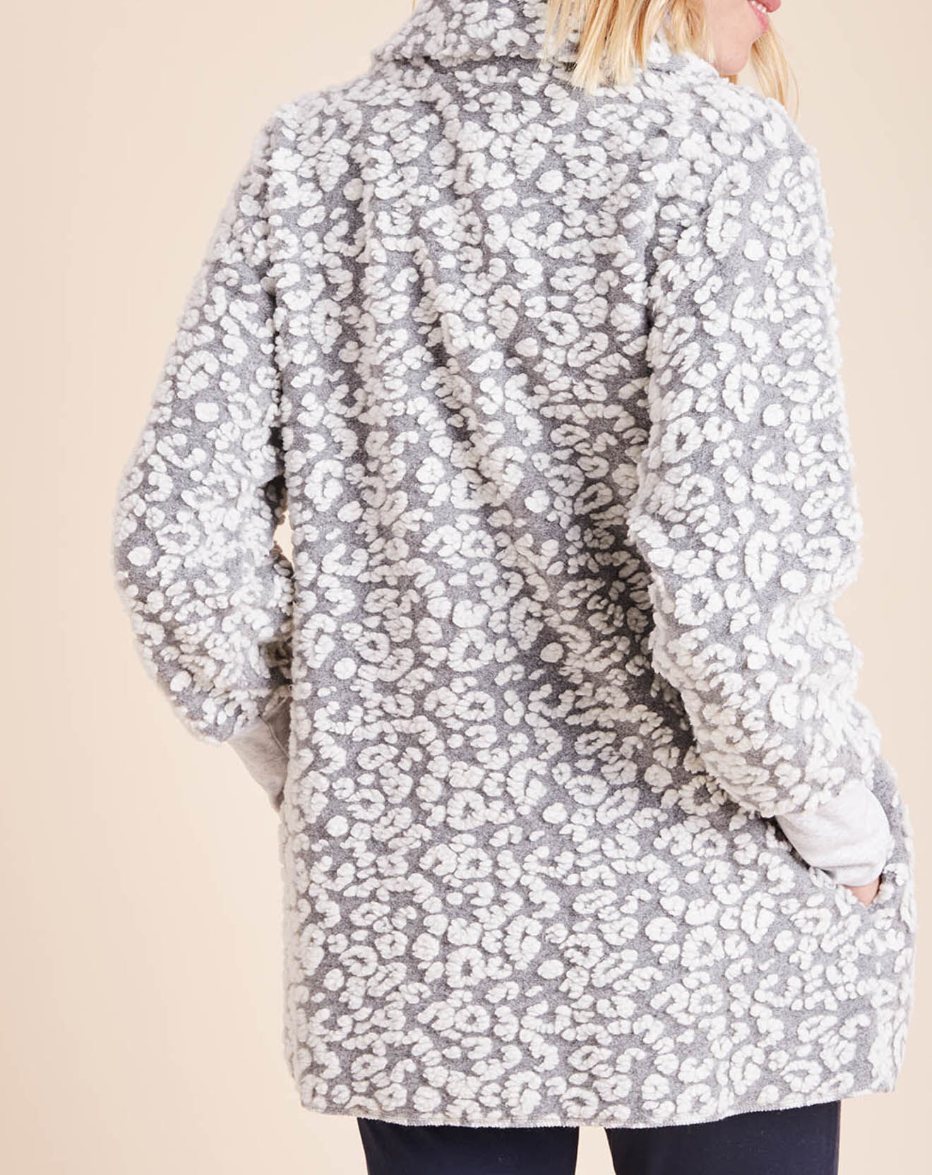 Le Chat Veste d'intérieur Fauve gris/écru