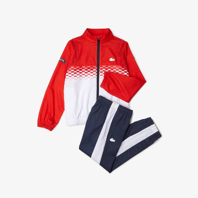 Ensemble de survêtement garçon Lacoste Tennis x Daniil Medvedev Survetements - Rouge - Lacoste - Garçon