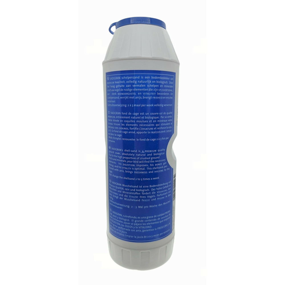 Gravier fond de cage 2 kg blanc pour oiseaux