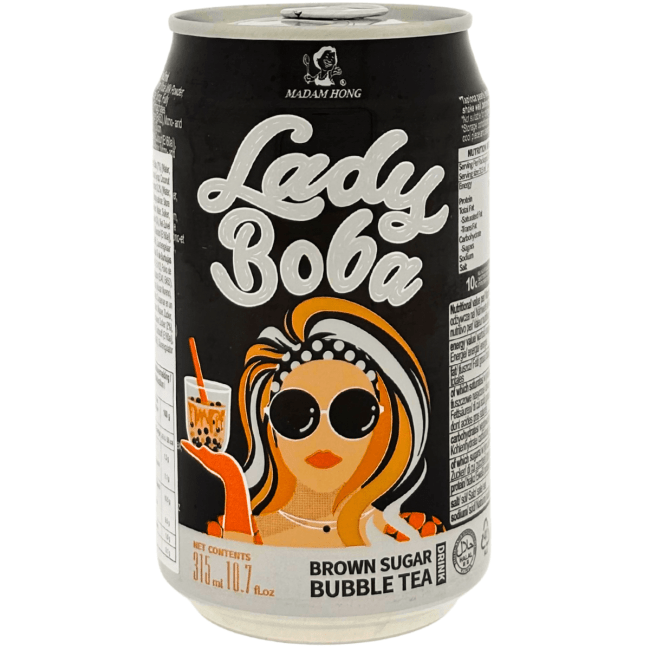 Madam Hong Lady Boba Bubbelthee Drank Bastaardsuiker Smaak 315ml