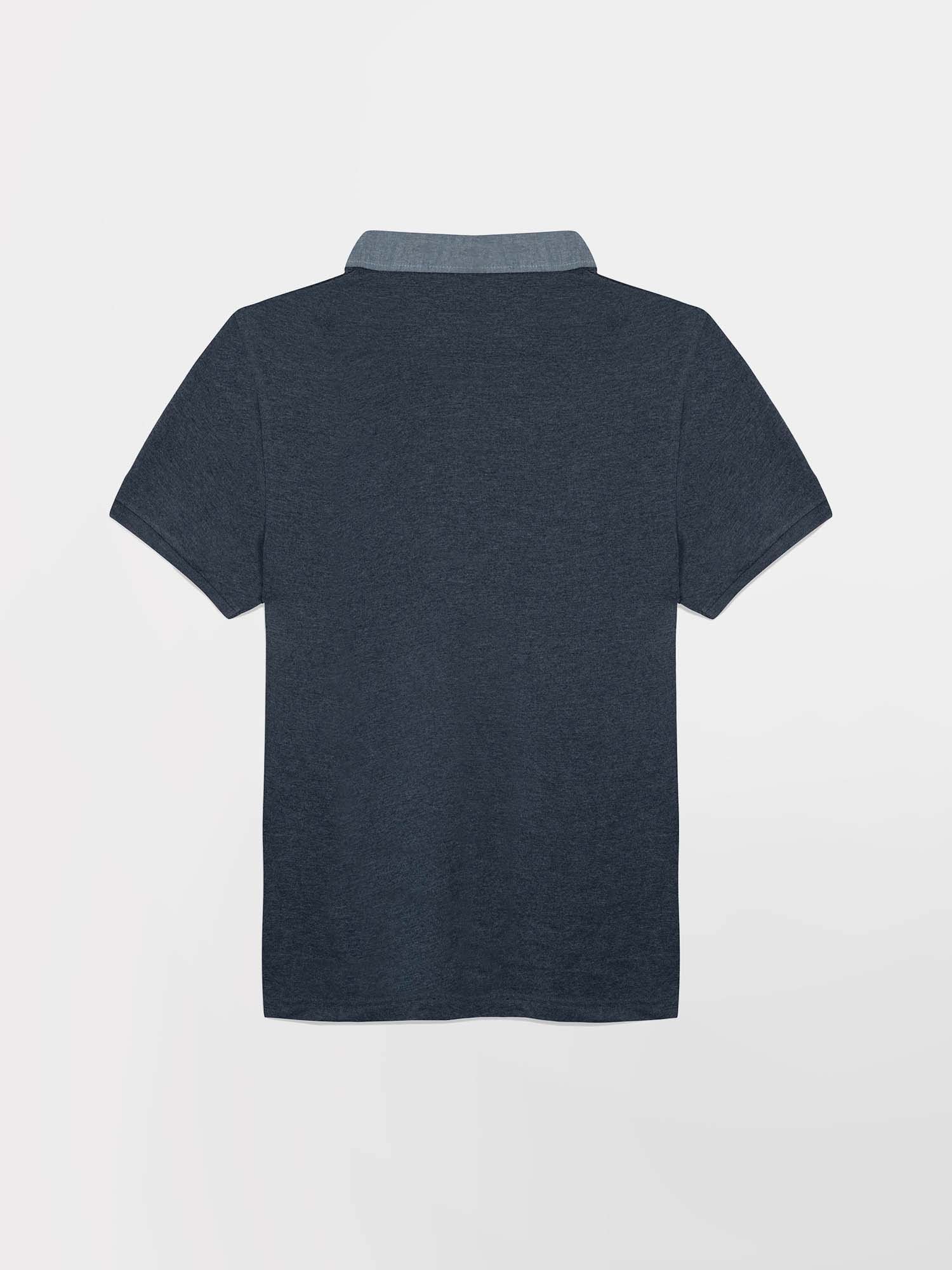 Polo Homme Jersey Coton Bleu Marine