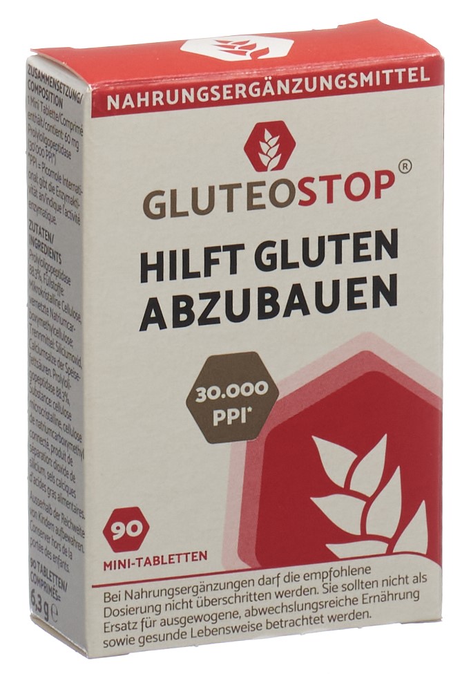 GLUTEOSTOP Minitabletten Tabl 90 Stk