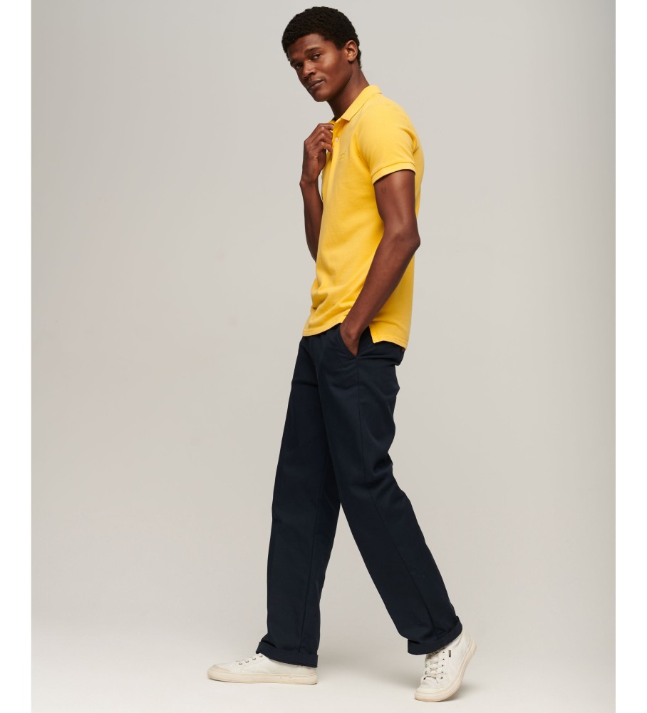 Polo Superdry Amarelo Destruído