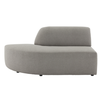 Modulaire bank Lieve eindstuk hoek links groot model taupe stof