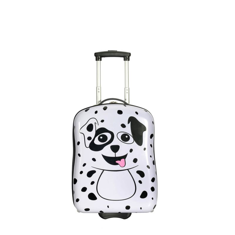 Valise cabine rigide Kid Dalmatien 50 cm Noir/blanc