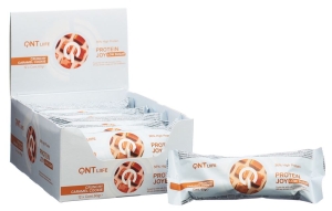 QNT 36% Protein Joy Bar Low Sugar Caramel Cookie, 12 x 60 g