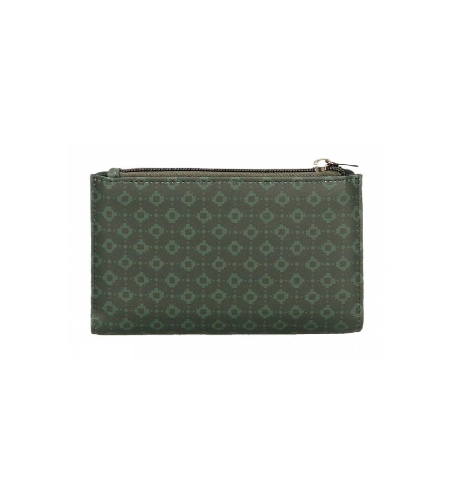 Carteira Pepe Jeans Bethany verde com porta-cartões