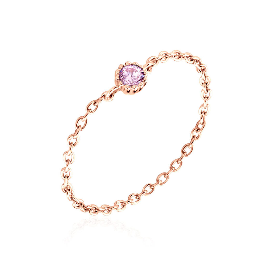 Bague Rio Argent Rose Oxyde De Zirconium