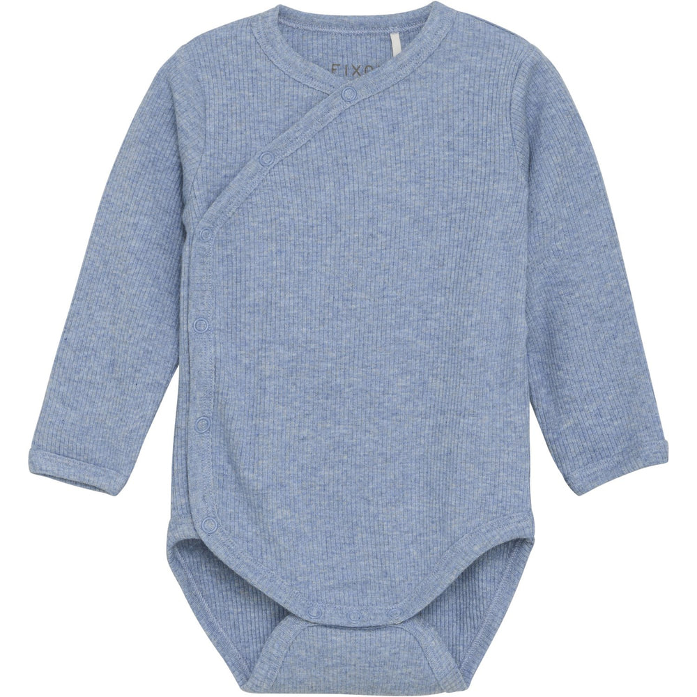 Køb FIXONI Rain Washed Melange Slå-om Body Ls Melange Rib