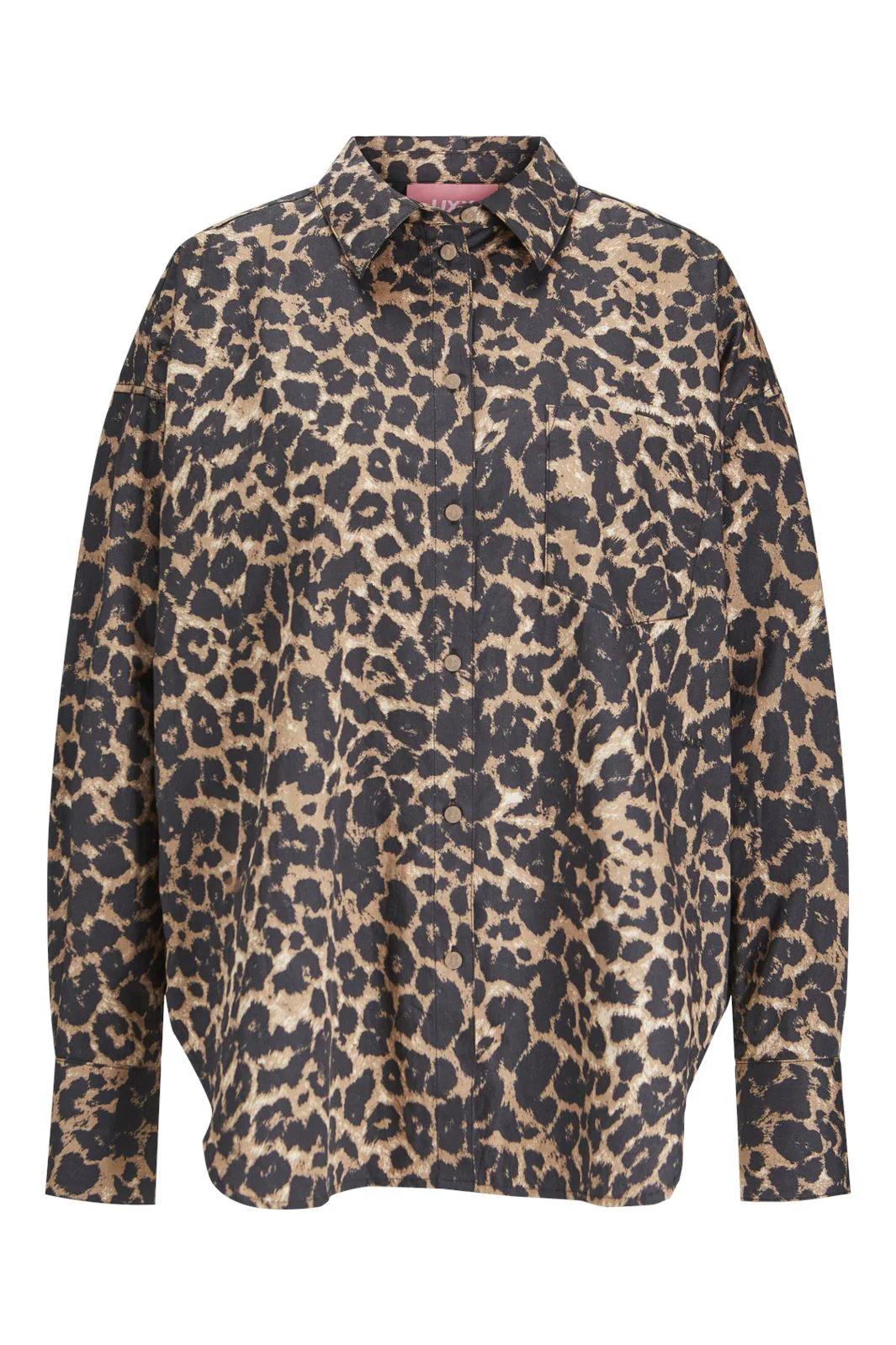Jjxx Jxjamie Ls Relaxed Poplin Shirt 4748058 cornstalk leopard