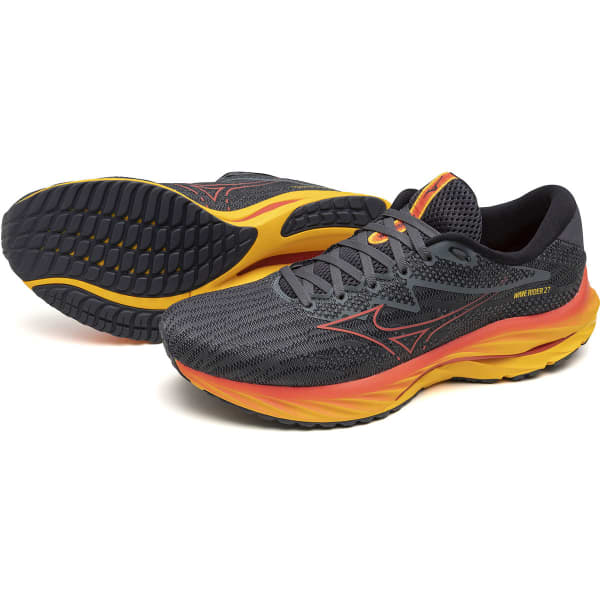 Chaussure running MIZUNO WAVE RIDER 27 TURBULENCE/CAYENNE/CITRUS