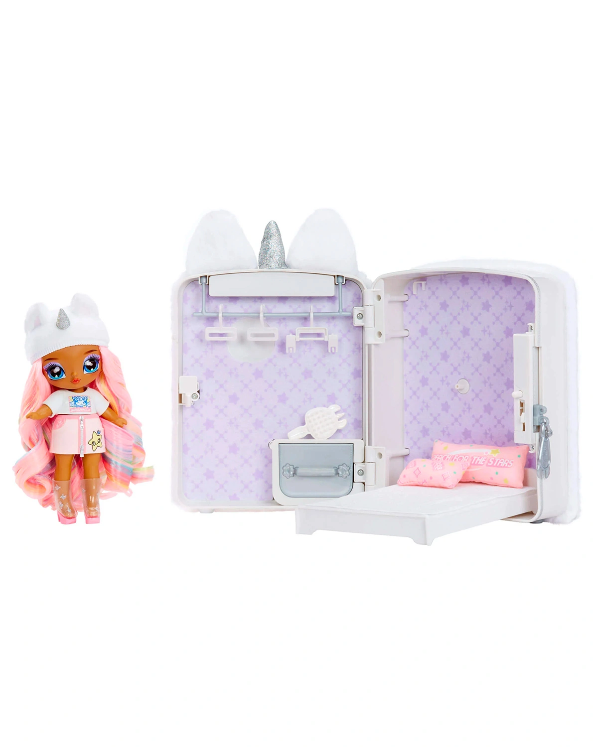 Puppen-Zubehör BACKPACK BEDROOM UNICORN - WHITNEY SPARKLES 3in1