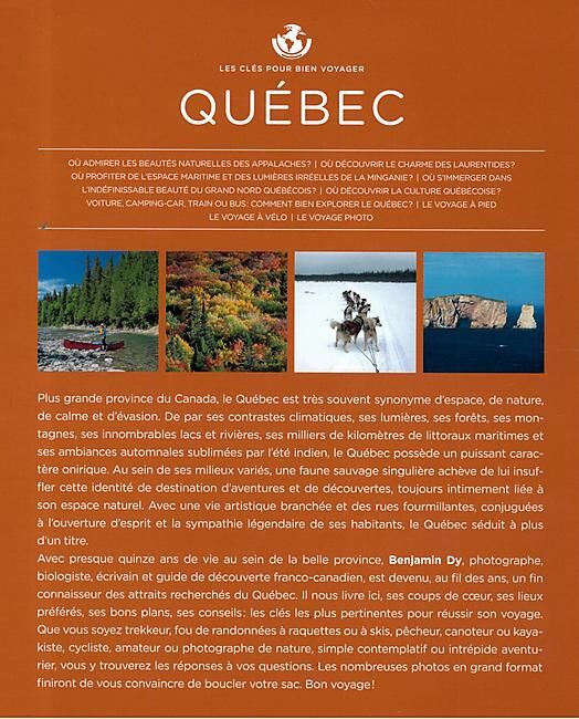 GLENAT - QUEBEC LES CLES POUR BIEN VOYAGER