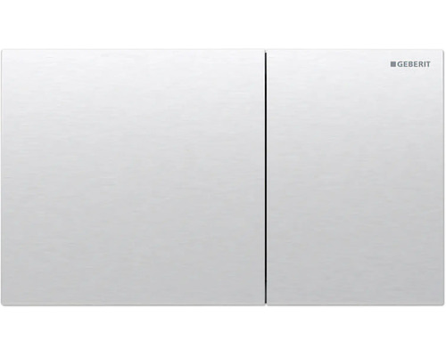 GEBERIT Sigma70 bedieningsplaat, geborsteld roestvrij staal plaat / geborsteld roestvrij staal drukknop 115.622.FW.1
