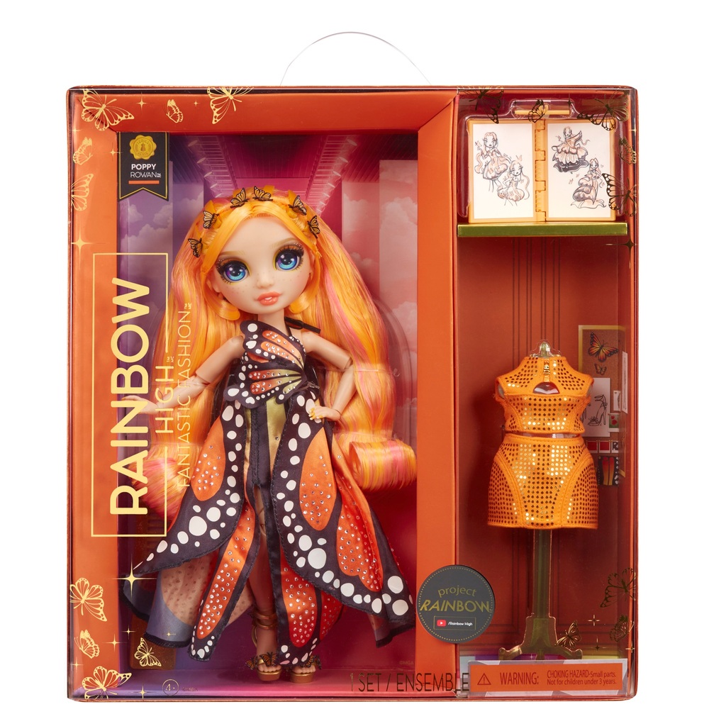 Rainbow High Fantastic Poppy Rowan Orange Puppen-Mode-Spielset