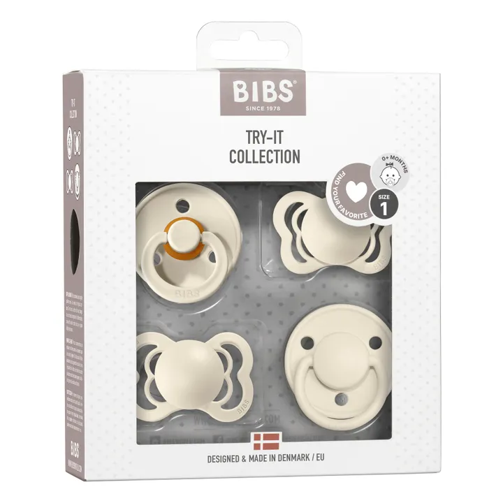 Bibs Coffret de tétines Try it collection | Ivoire