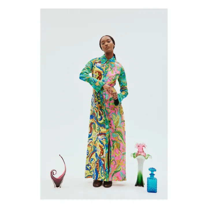 Alémais Robe Chemise Yvette Lin | Vert