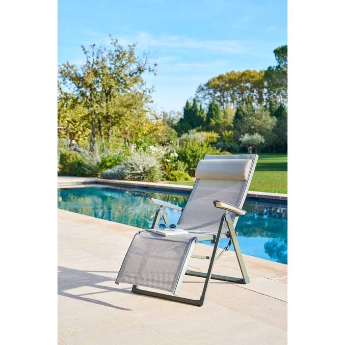 Fauteuil de jardin DECIMA Vert olive / Vert laurier