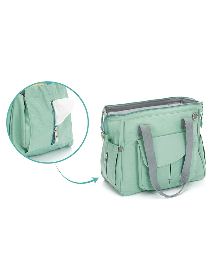 Wickeltasche SYLT (39x24x32) in mint