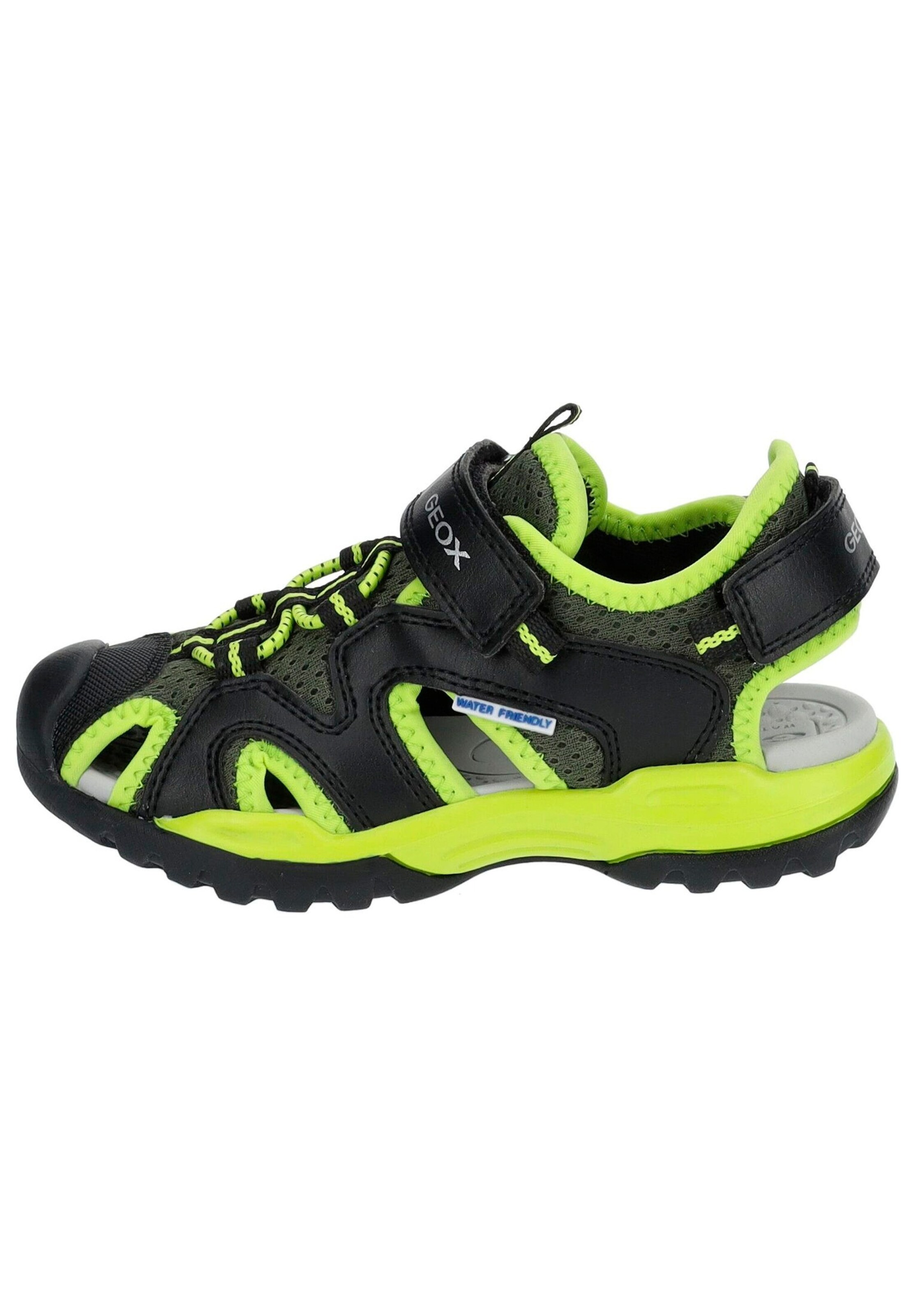 GEOX Sandalen Schwarz/Lime