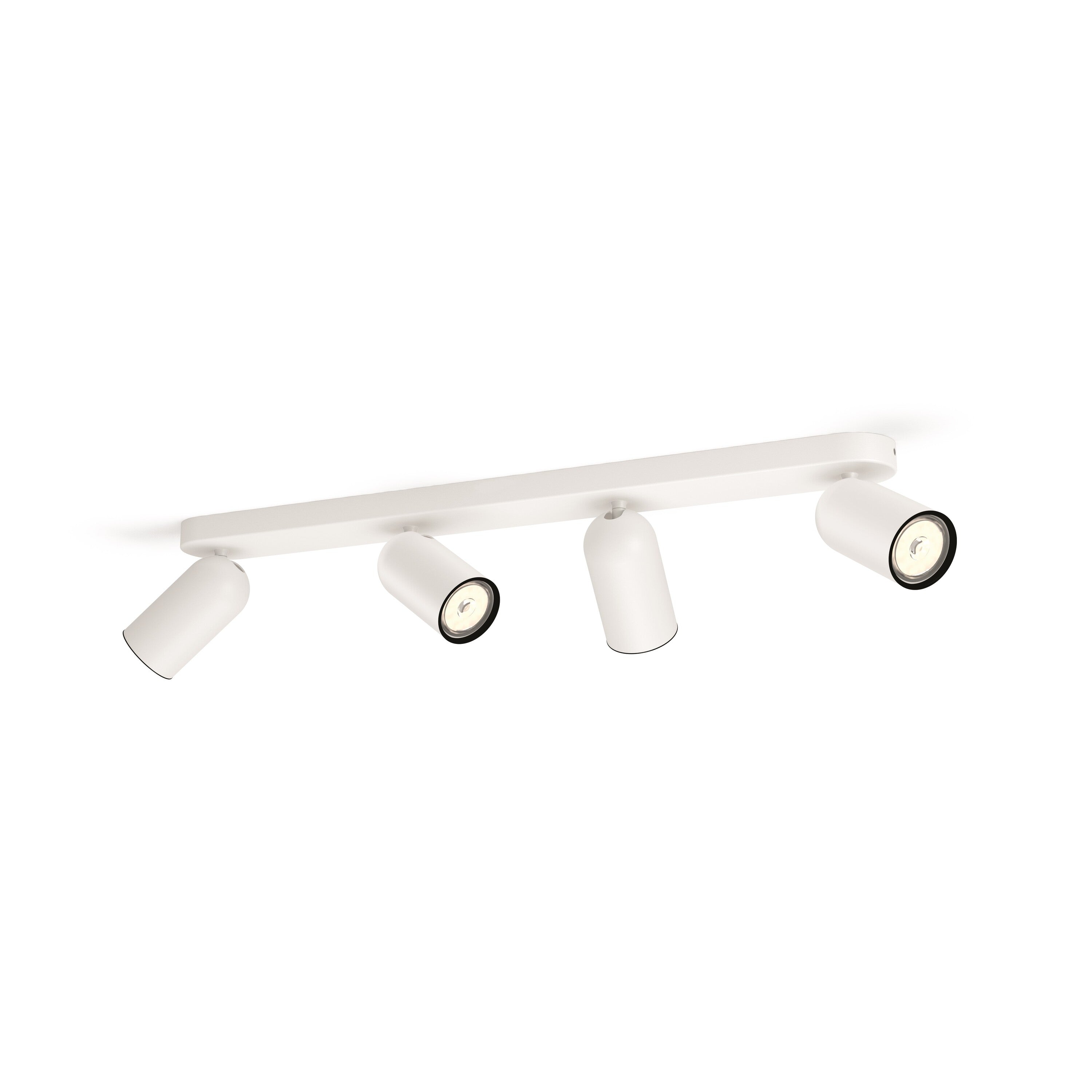 Philips Pongee Opbouwspot - Incl. Philips LED Lamp - 4 Spots