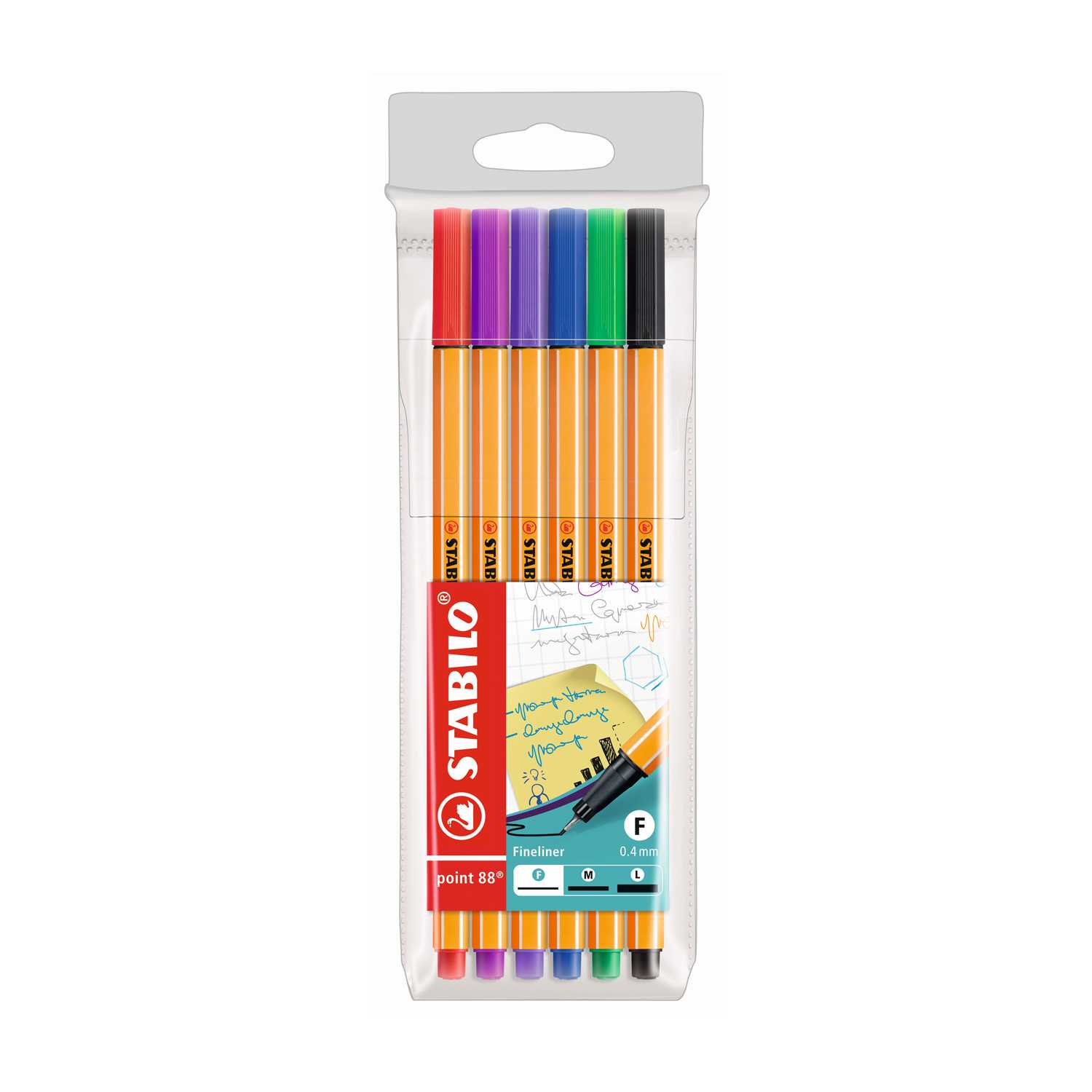 Stabilo Fineliner Point 88 6er